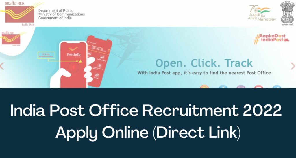 India Post Office Recruitment 2022 - Direct Link Apply Online @www.indiapost.gov.in
