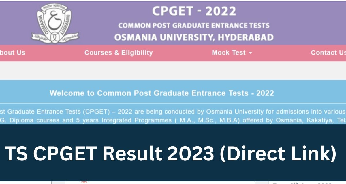 TS CPGET Result 2023 - Direct Link Rank Card @cpget.tsche.ac.in