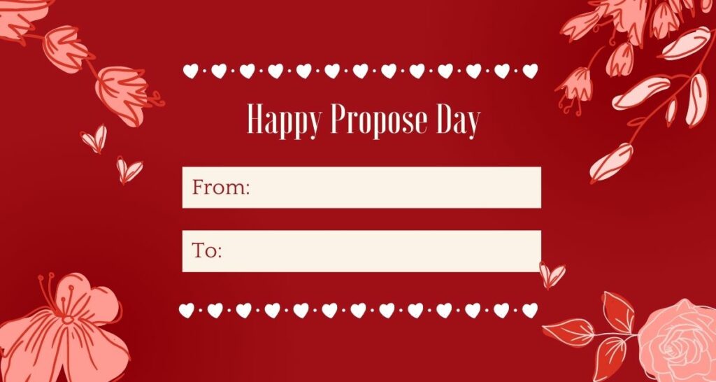 Happy Propose Day 2023 - Wishes, Cards, Quotes, Images, Whatsapp & Instagram Status 4
