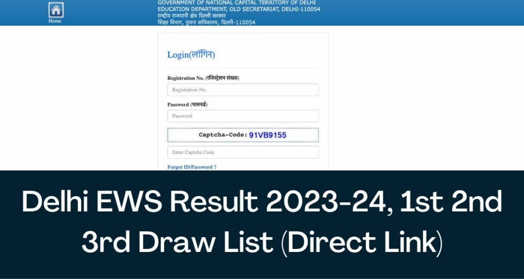 Delhi EWS Result 2023-24 - Direct Link 1st, 2nd & 3rd Draw List @ www.edudel.nic.in