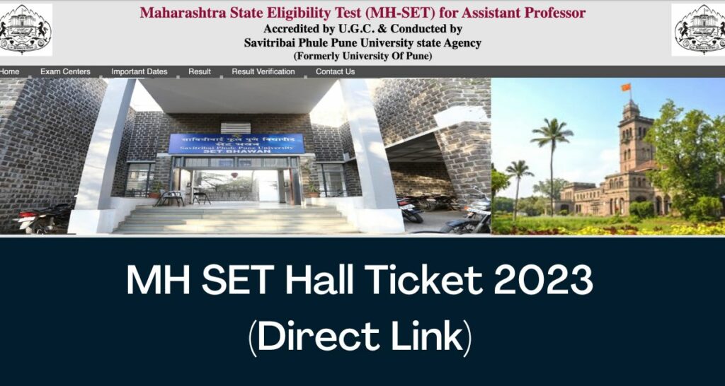 MH SET Hall Ticket 2023 - Direct Link Admit Card @ setexam.unipune.ac.in