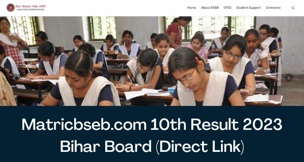 Matricbseb.com 10th Result 2023 - Direct Link Bihar Board Matric Results, Marksheet