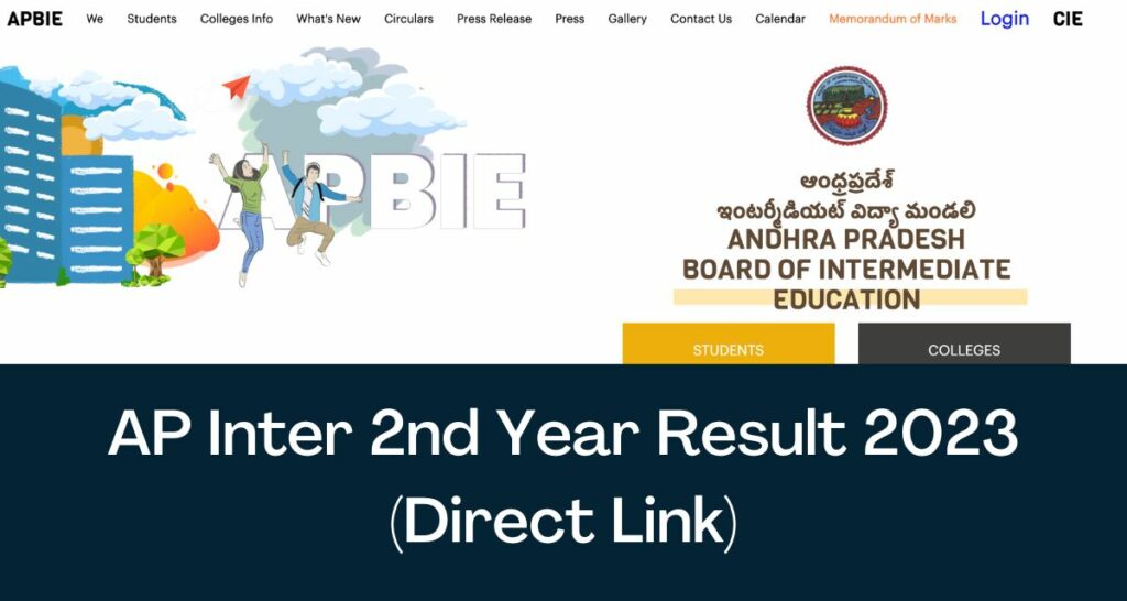 AP Inter 2nd Year Result 2023 - Direct Link BIEAP Intermediate 12th Results Manabadi @ bieap.apcfss.in