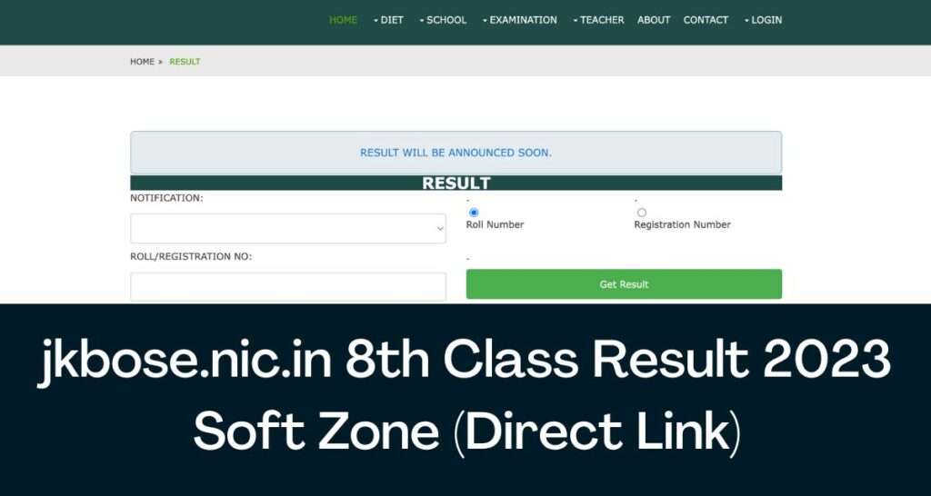 jkbose.nic.in 8th Class Result 2023 - Direct Link Soft Zone Results, Toppers List District Wise