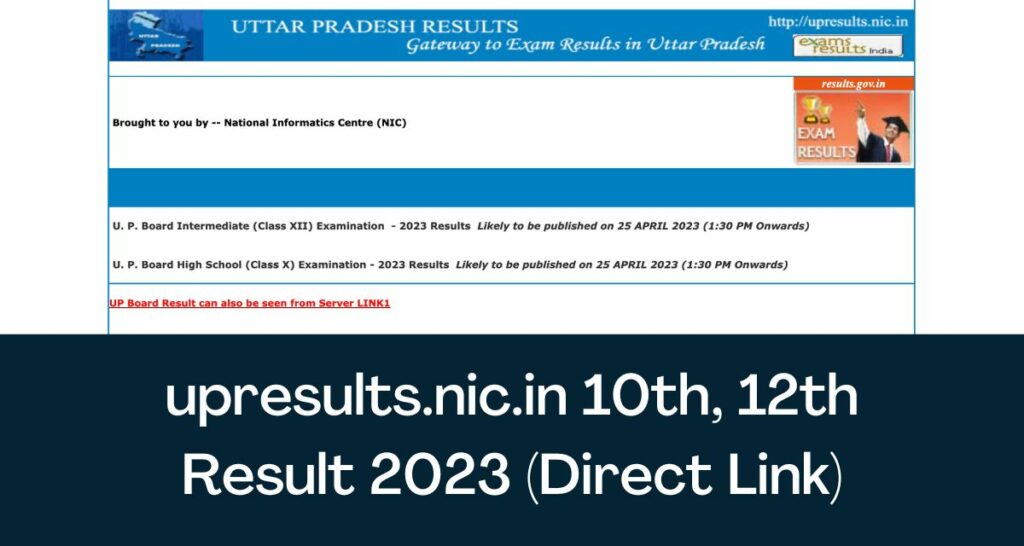 upresults.nic.in 10th, 12th Result 2023 - Direct Link UP Board Results Name Wise