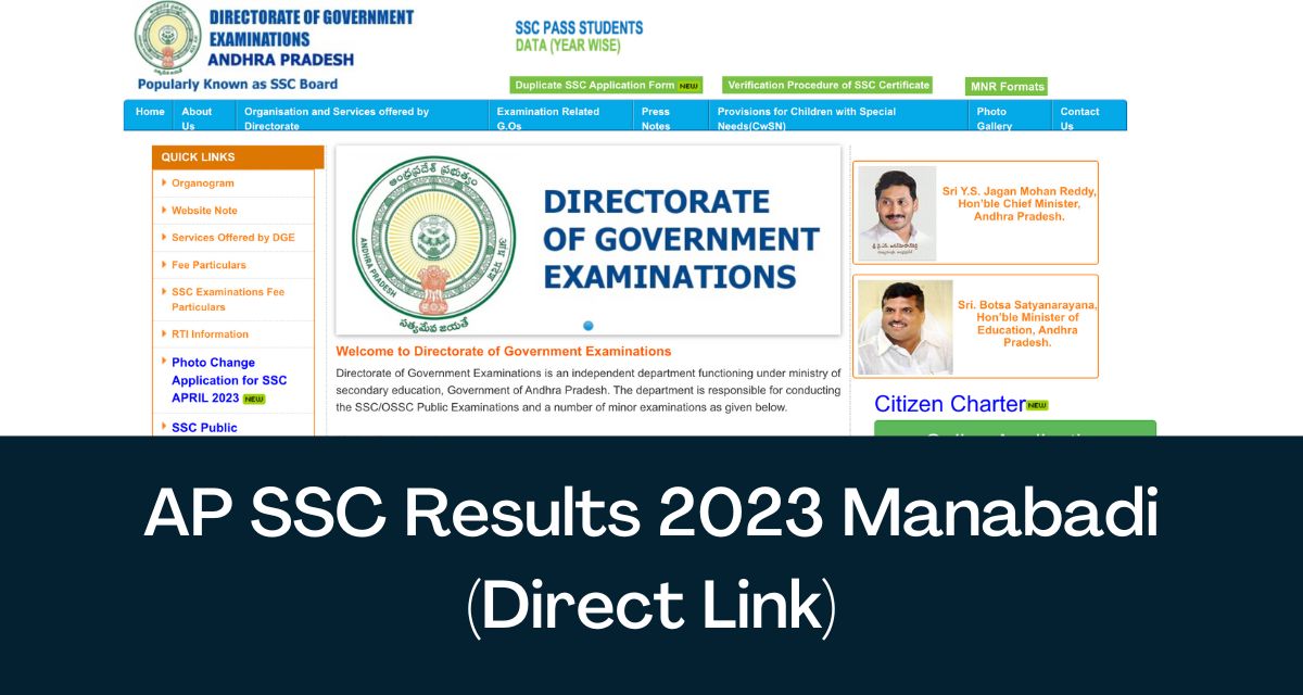 AP SSC Results 2023 Direct Link Manabadi BSEAP 10th Marks Memo, Rank
