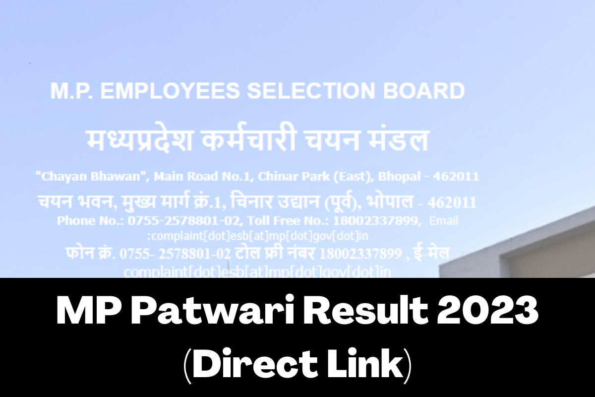MP Patwari Result 2023 (Direct Link)