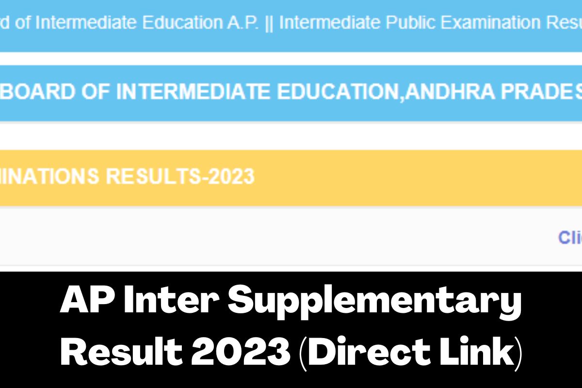 AP Inter Supplementary Result 2023 (Direct Link)
