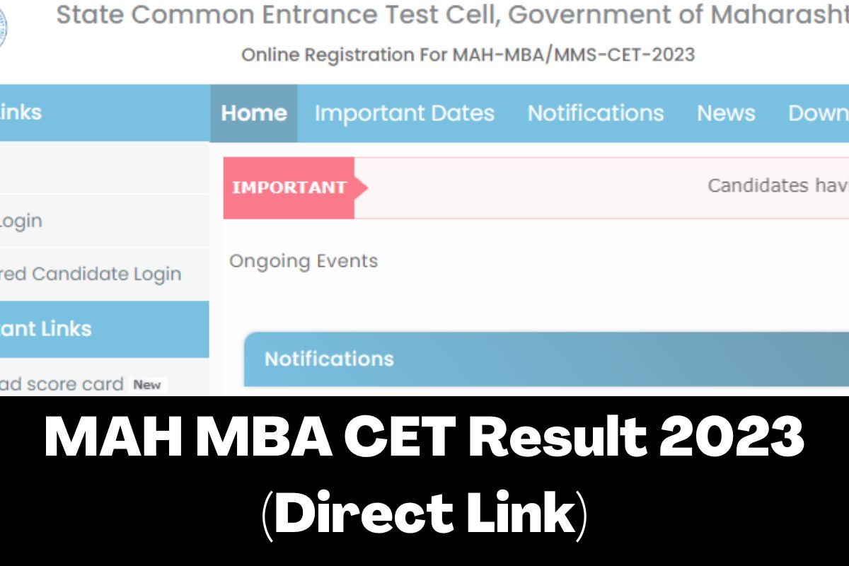 MAH MBA CET Result 2023 (Direct Link)