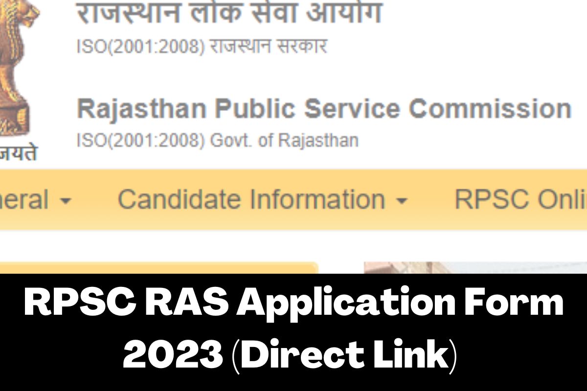 RPSC RAS Application Form 2023 (Direct Link) 