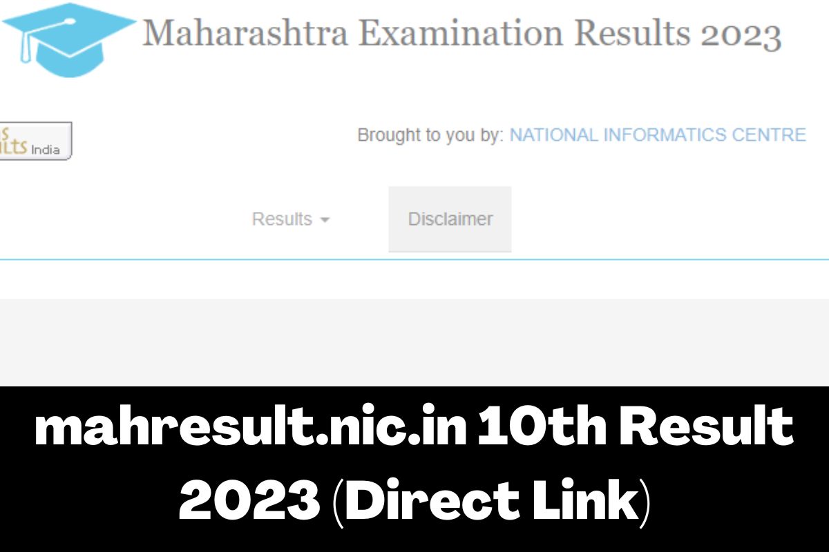 mahresult.nic.in 10th Result 2023 (Direct Link)