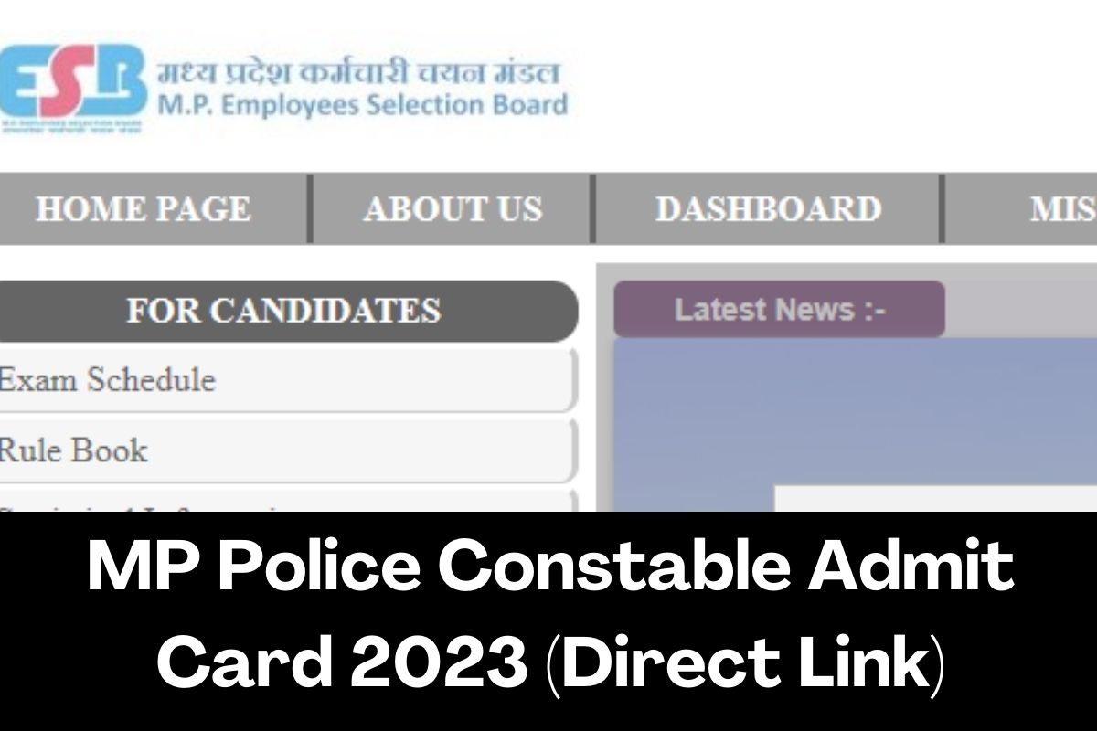 MP Police Constable Admit Card 2023 (Direct Link)