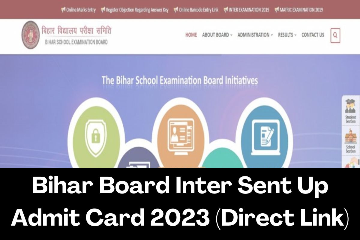 Bihar Board Inter Sent Up Admit Card 2023 (Direct Link)