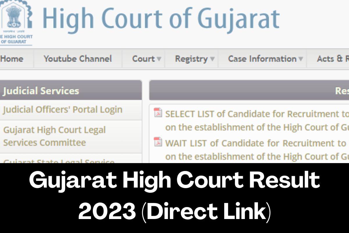 Gujarat High Court Result 2023 (Direct Link)
