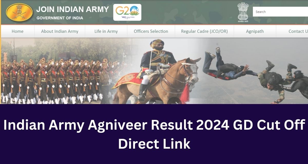 Indian Army Agniveer Result 2024 GD Cut Off
Direct Link 