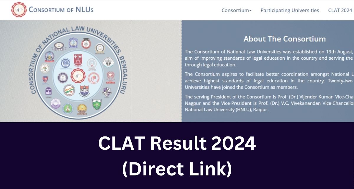 CLAT Result 2024
(Direct Link)
