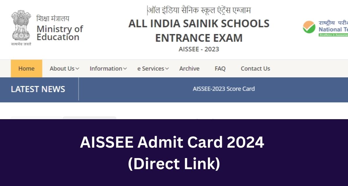 AISSEE Admit Card 2024 
(Direct Link)