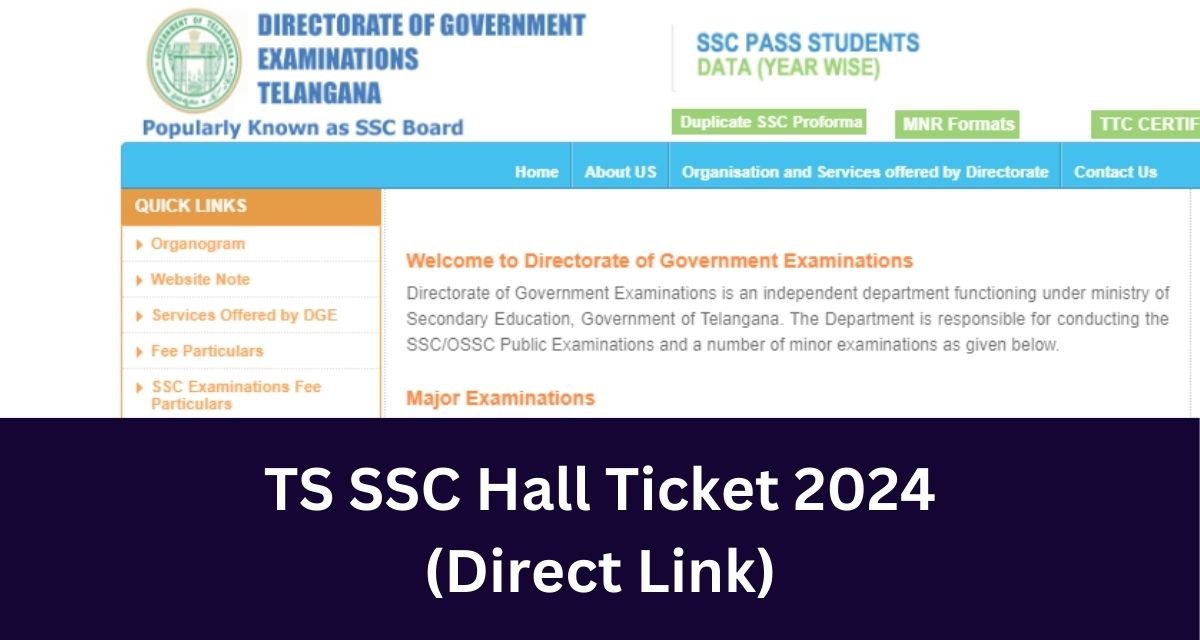 TS SSC Hall Ticket 2024
(Direct Link)