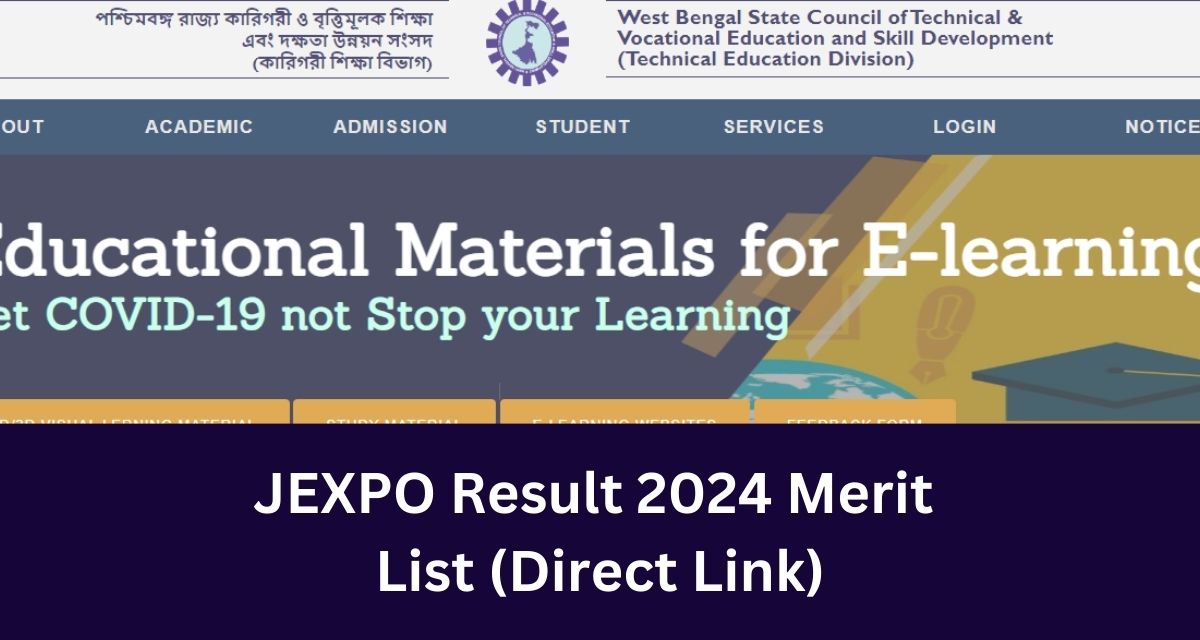 JEXPO Result 2024 Merit 
List (Direct Link)